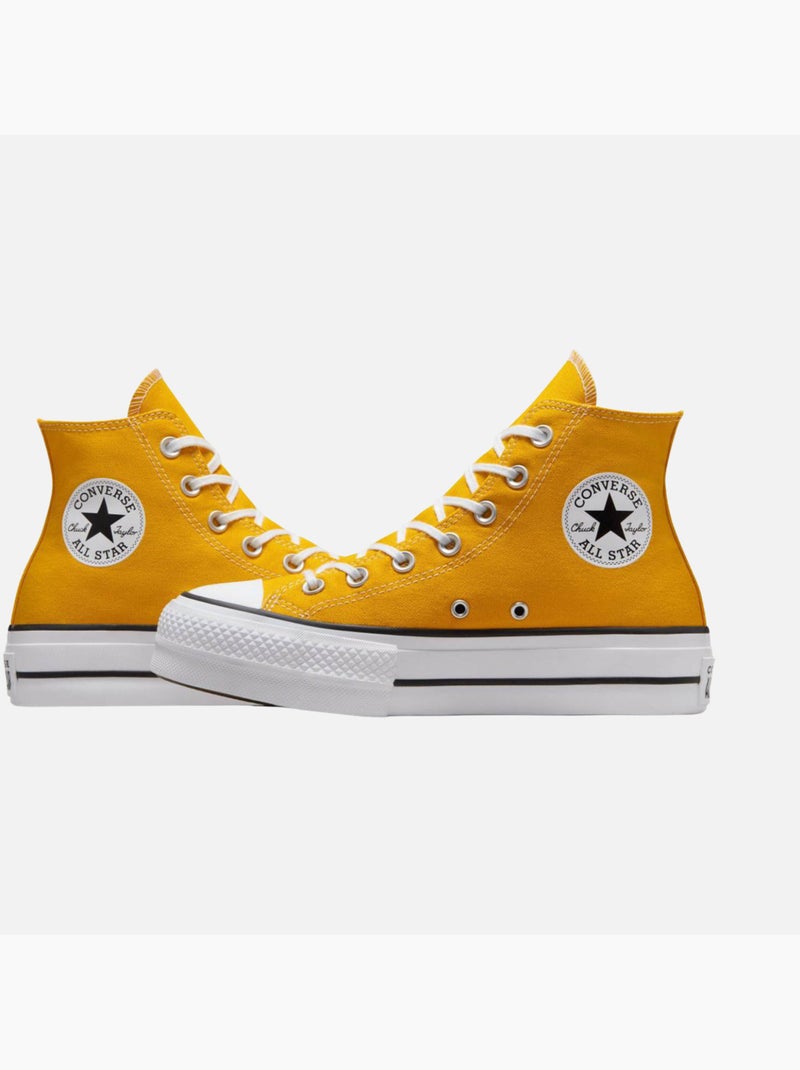 Baskets  Femme Converse All Star Lift Platform Jaune - Kiabi