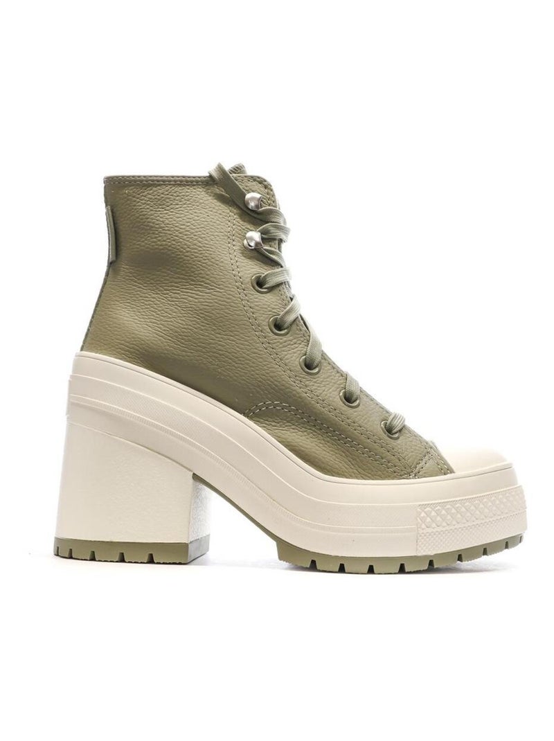 Baskets  Femme Converse Chuck 70 De Luxe Kaki - Kiabi
