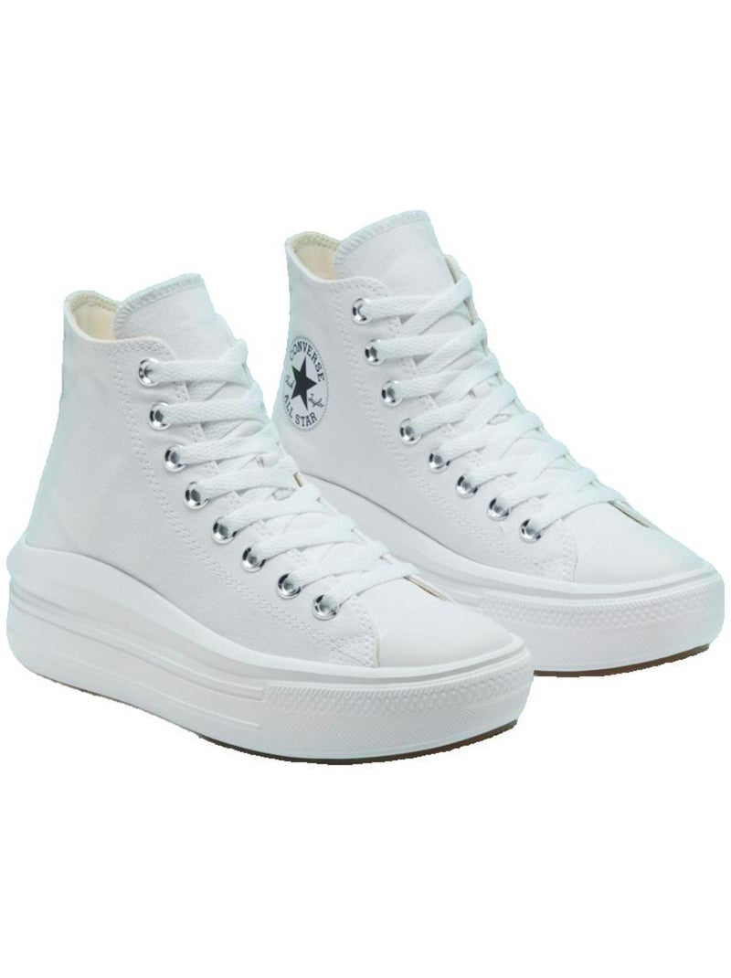 Baskets  Femme Converse Chuck Taylor All Star Move 568498C Blanc - Kiabi