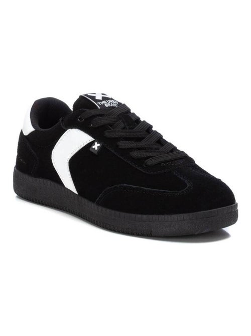 Baskets femme en daim à lacets - Kiabi