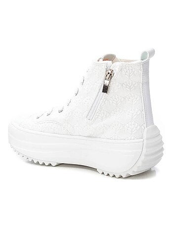 Baskets femme en toile à fermeture éclair