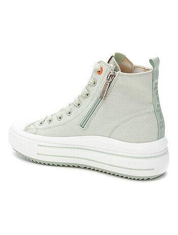 Baskets femme en toile à fermeture éclair