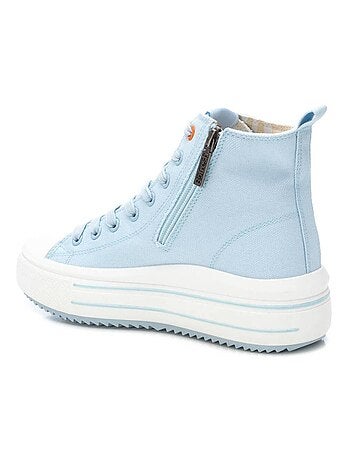Baskets femme en toile à fermeture éclair