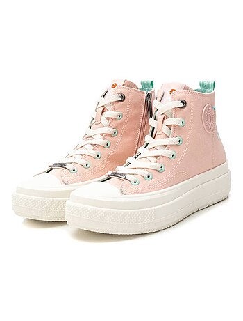 Baskets femme en toile à fermeture éclair