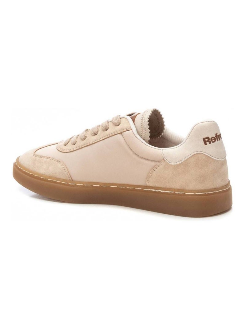 Baskets femme en toile à lacets Beige - Kiabi