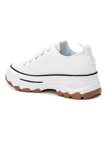 Baskets femme en toile à lacets