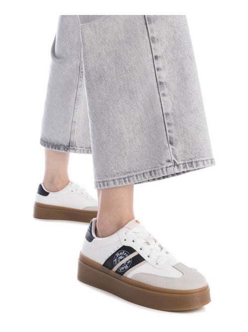 Baskets femme en toile à lacets - Kiabi