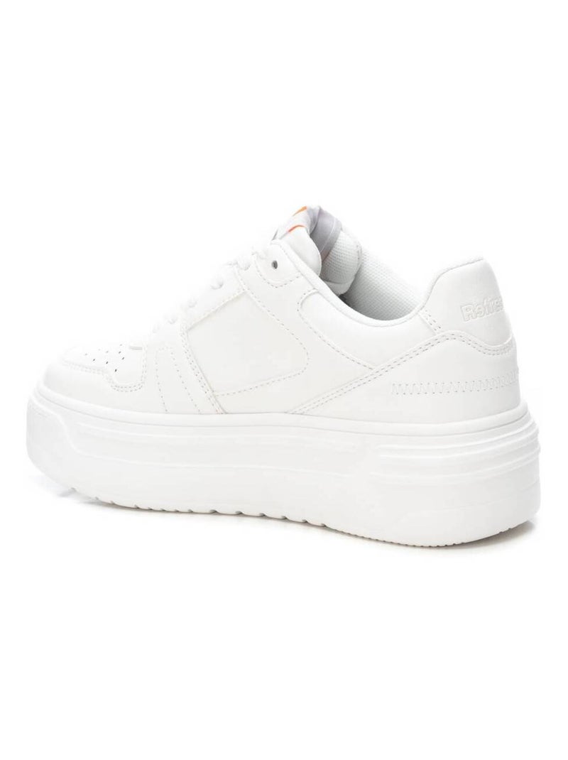 Baskets femme en toile à lacets Blanc - Kiabi