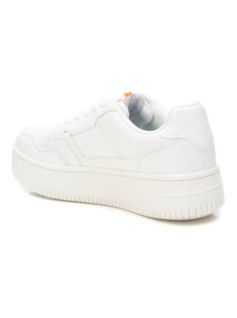 Baskets femme en toile à lacets Blanc - Kiabi