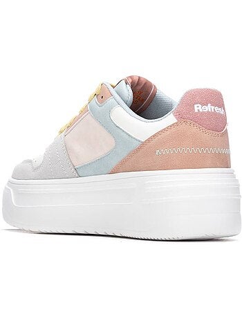 Baskets femme en toile à lacets