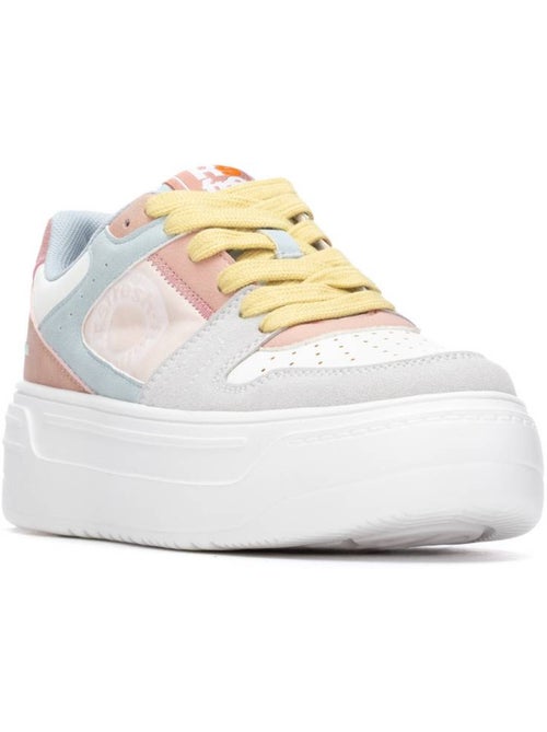 Baskets femme en toile à lacets - Kiabi