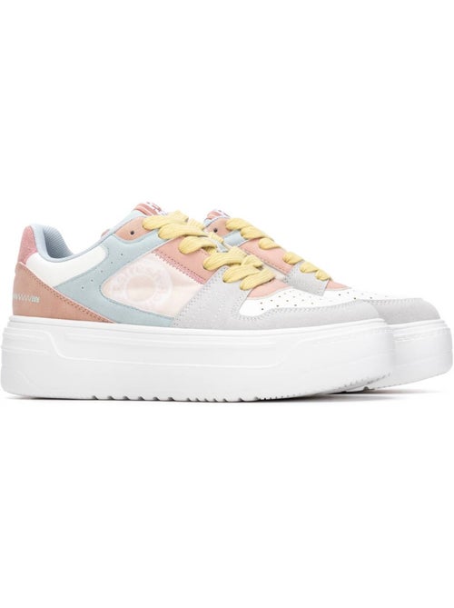 Baskets femme en toile à lacets - Kiabi