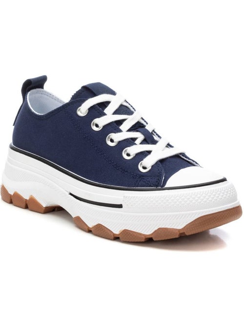 Baskets femme en toile à lacets - Kiabi