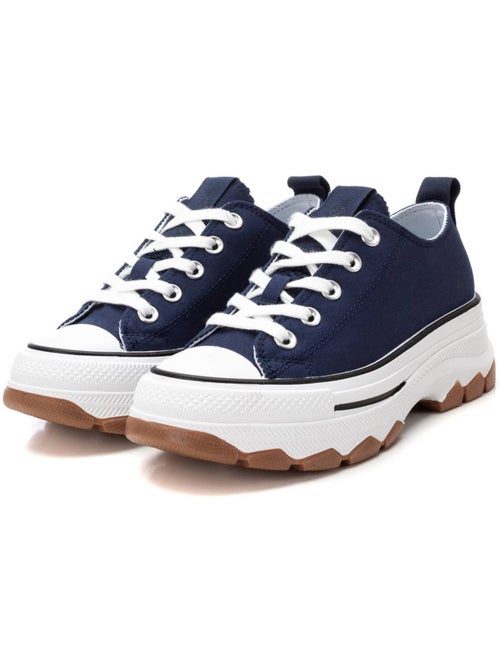 Baskets femme en toile à lacets - Kiabi