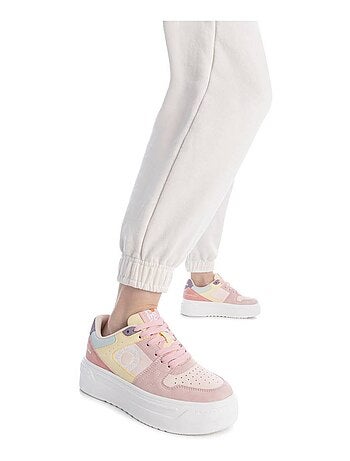 Baskets femme en toile à lacets