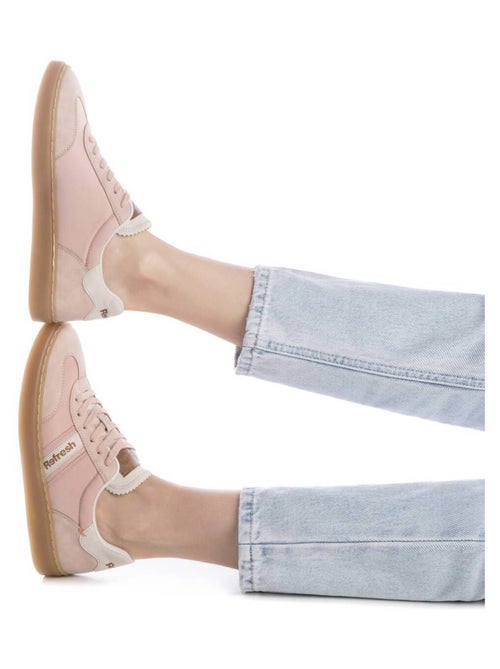 Baskets femme en toile à lacets - Kiabi