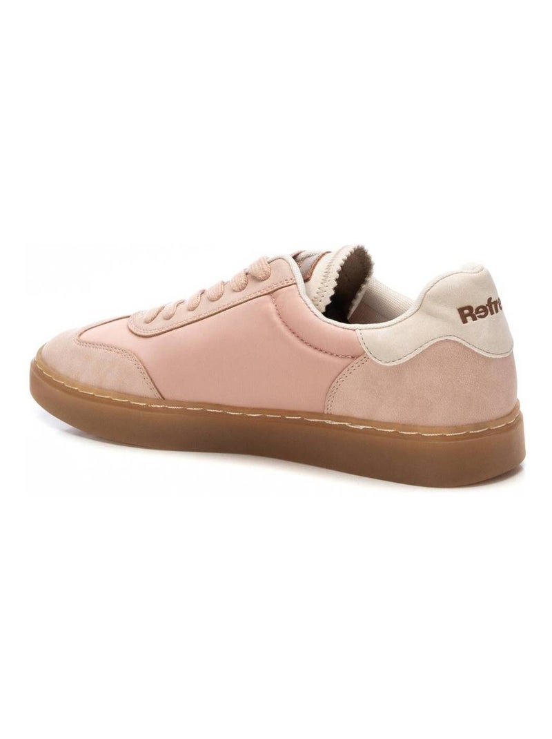 Baskets femme en toile à lacets Crème - Kiabi