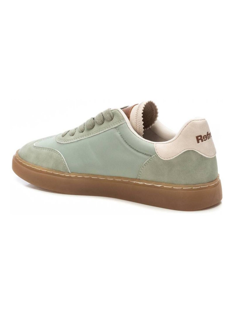 Baskets femme en toile à lacets Kaki - Kiabi