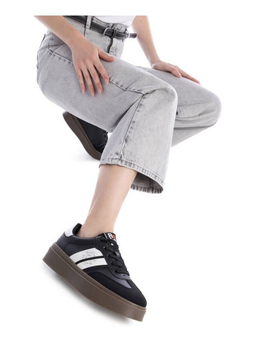 Baskets femme en toile à lacets - Kiabi