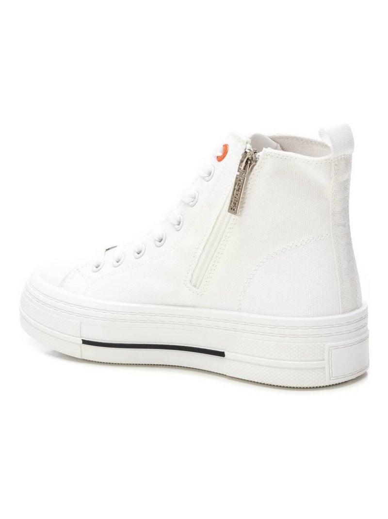 Baskets femme en toile Blanc - Kiabi