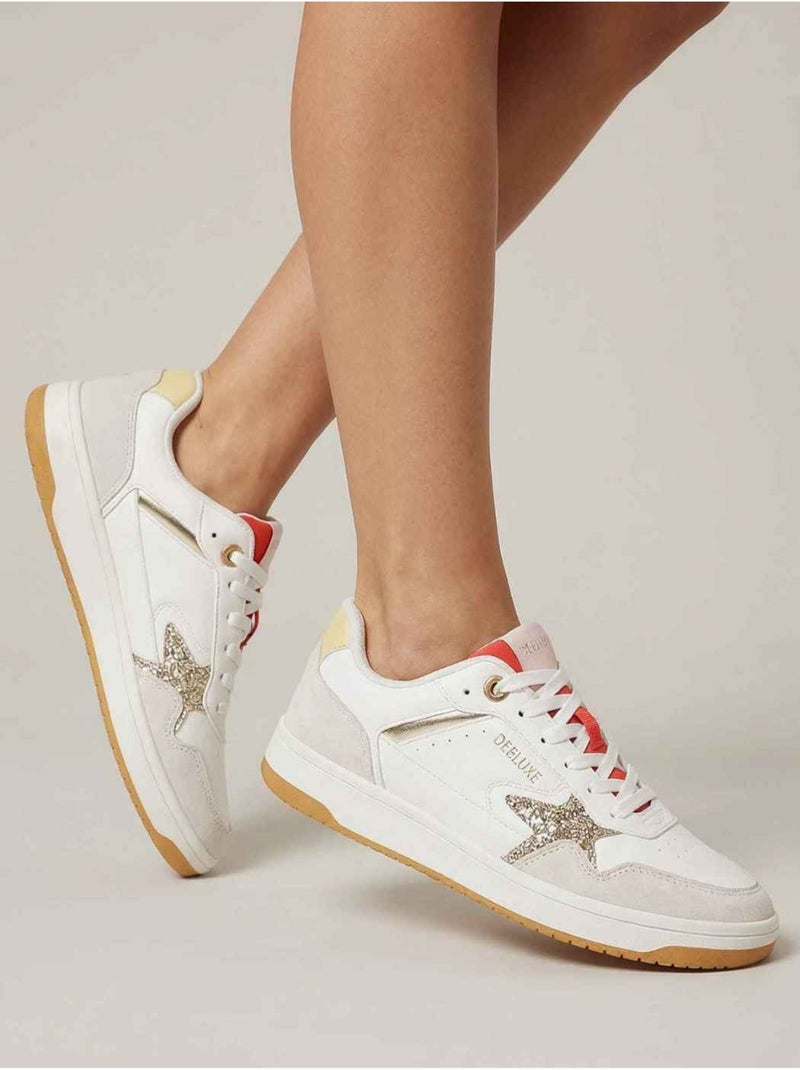Baskets femme multicolores 'Deeluxe' Beige - Kiabi