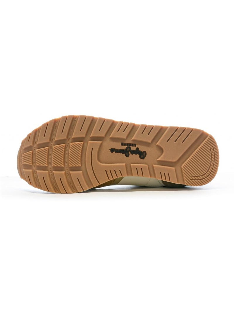 Baskets Femme Pepe jeans Brit Print Marron cappuccino - Kiabi