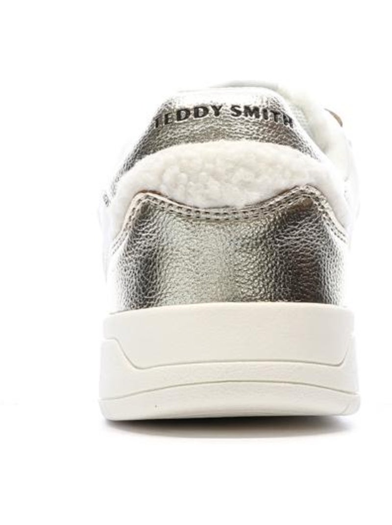 Baskets Femme Teddy Smith Blanc Doré - Kiabi