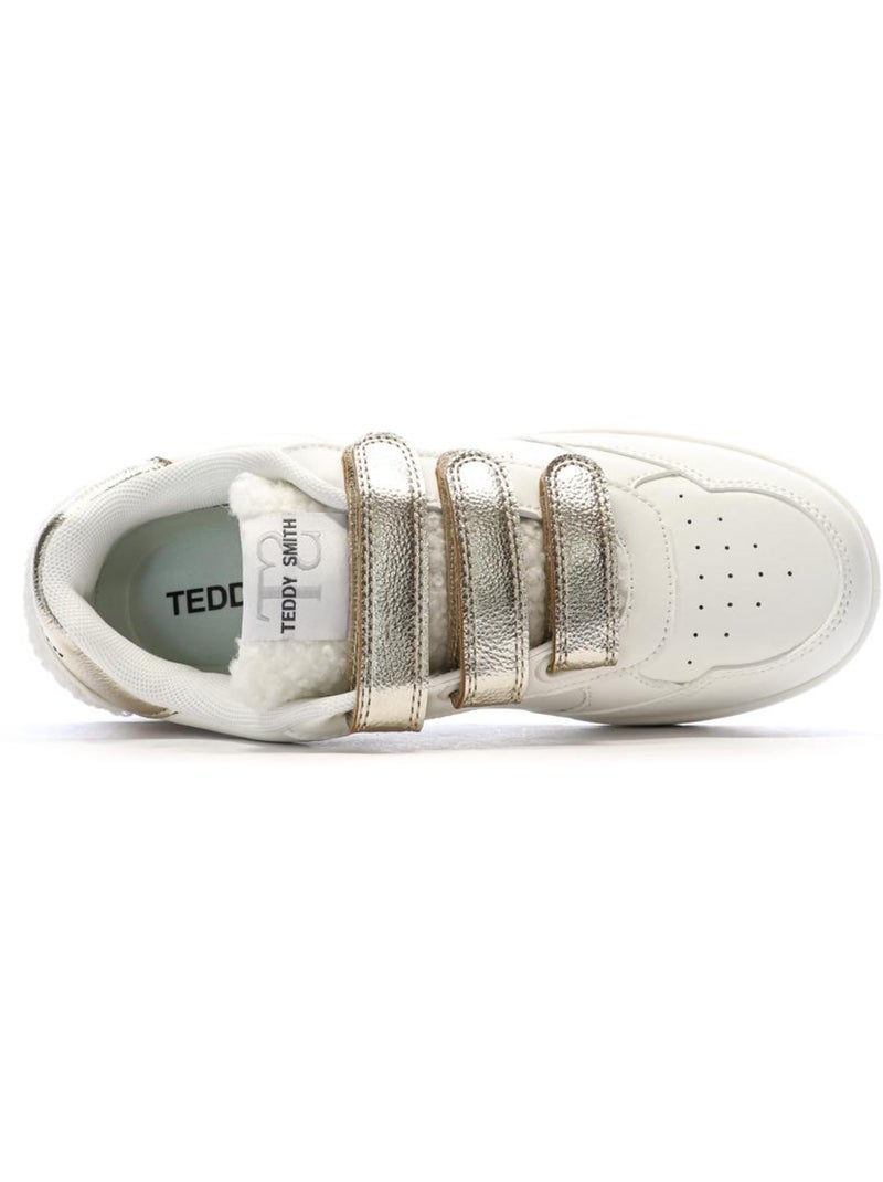 Baskets Femme Teddy Smith Blanc Doré - Kiabi