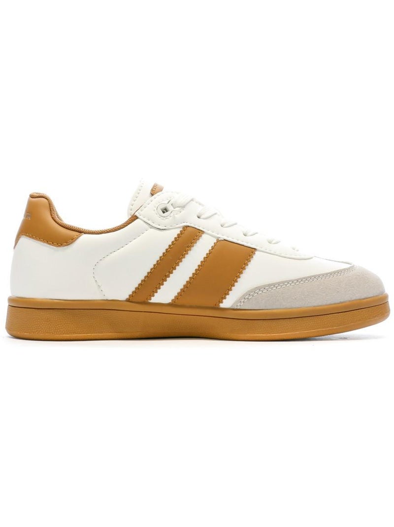 Baskets femme teddy smith Blanc Marron - Kiabi