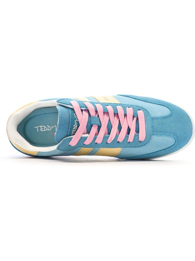 Baskets Femme Teddy Smith Bleu Jaune - Kiabi