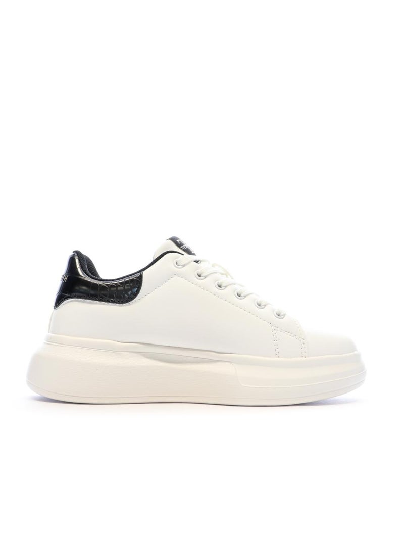 Baskets  Femme Teddy Smith Gold Ladies Blanc - Kiabi