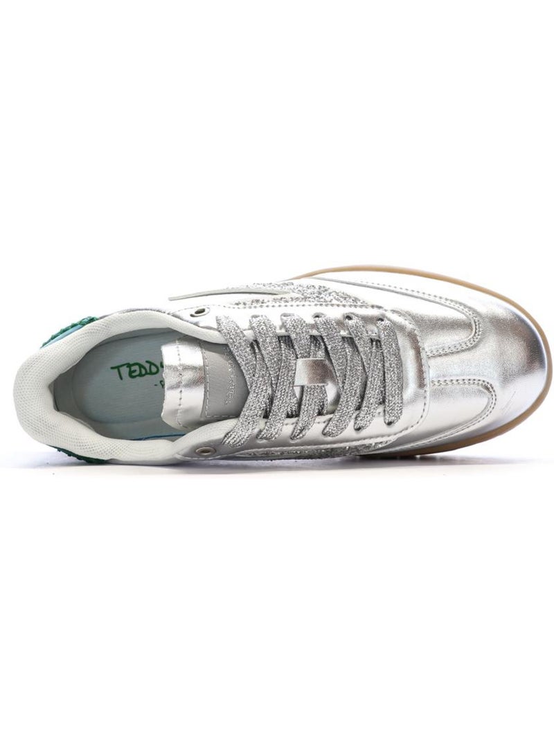 Baskets Femme Teddy Smith Sneakers Argent - Kiabi