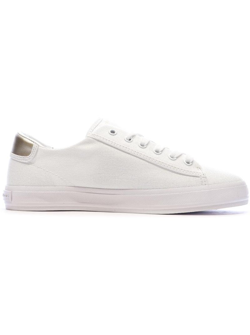 Baskets  Femme Tommy Hilfiger Vulc Canvas Lace Up Blanc - Kiabi