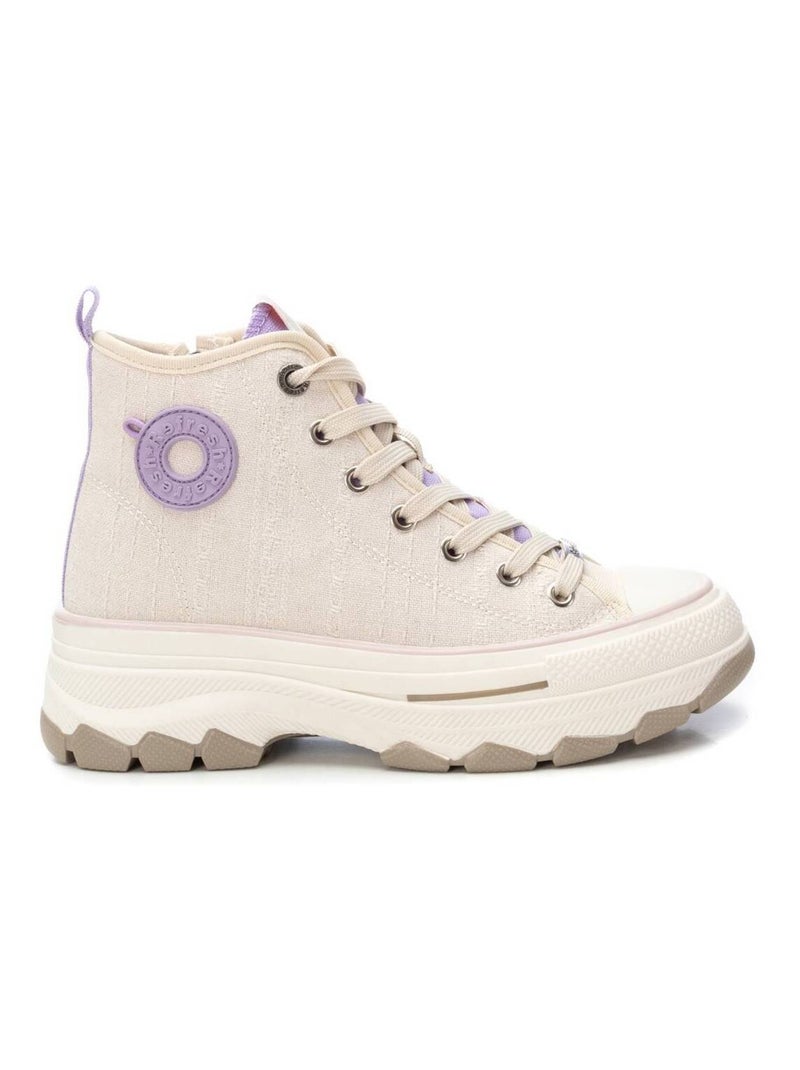 Baskets fermeture éclair Beige - Kiabi