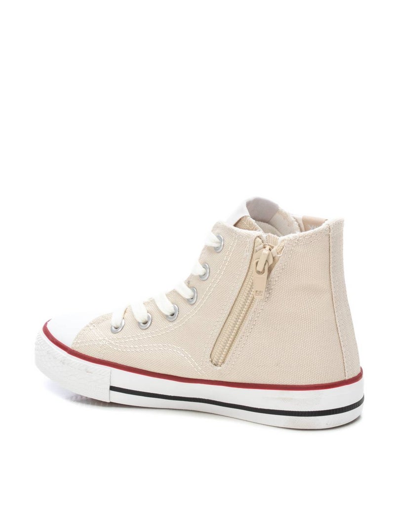 Baskets fermeture éclair Beige - Kiabi