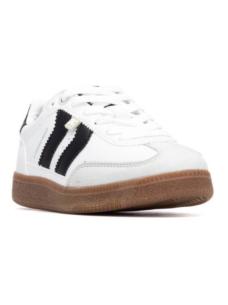 Baskets fillettes en toile Blanc - Kiabi