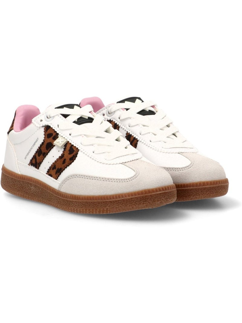 Baskets fillettes en toile Noir Doré - Kiabi