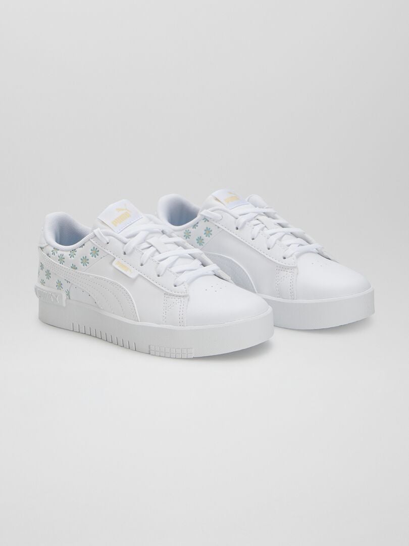 Baskets fleuries 'Puma' blanc - Kiabi