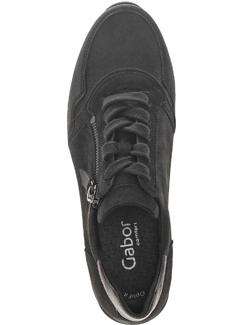 Baskets  foncées en Nubuck - Kiabi