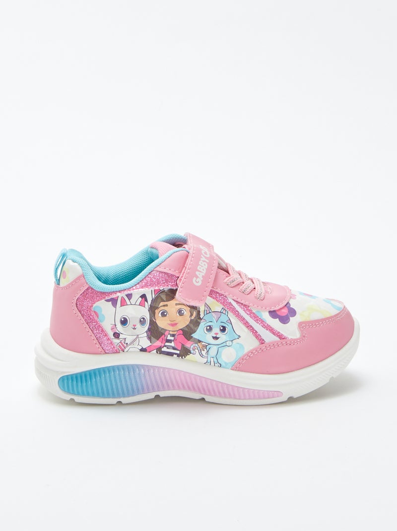 Baskets 'Gabby et la maison magique' lumineuses ROSE - Kiabi