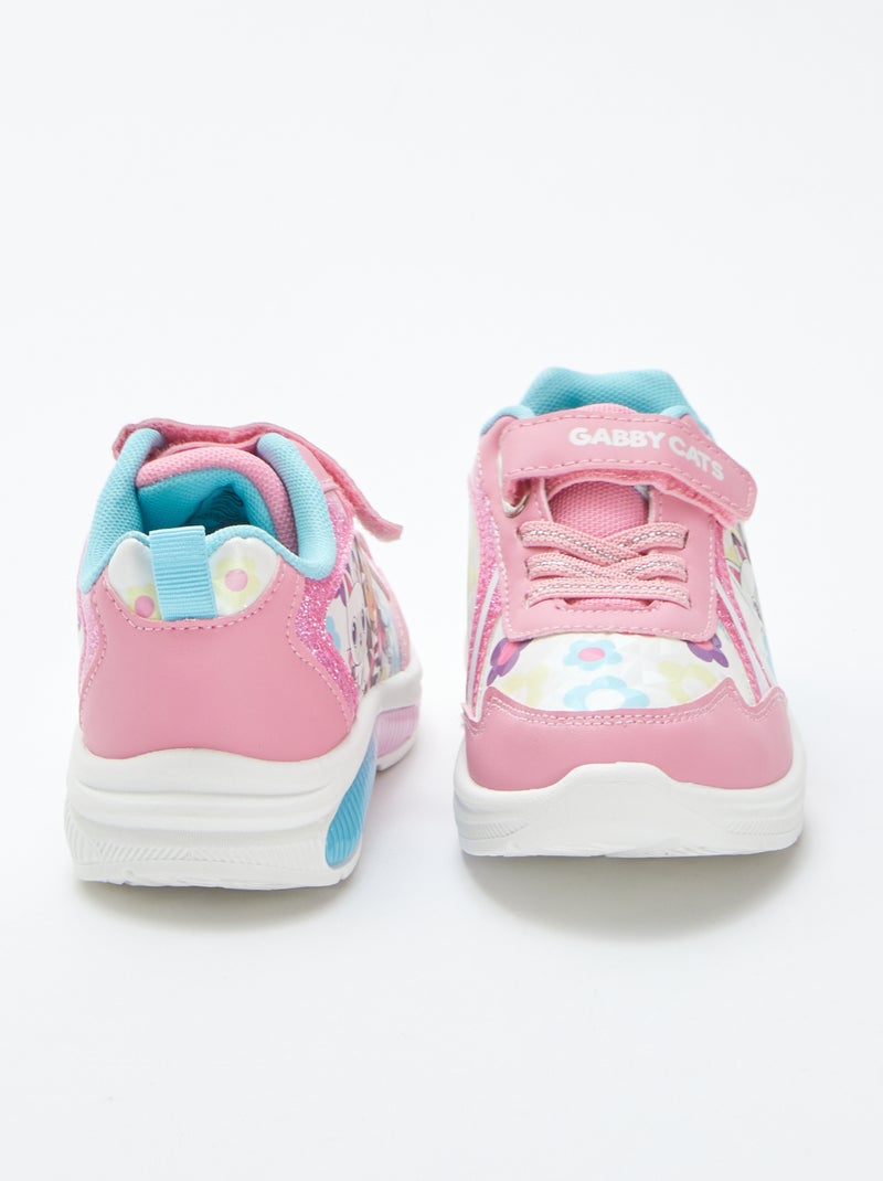 Baskets 'Gabby et la maison magique' lumineuses ROSE - Kiabi