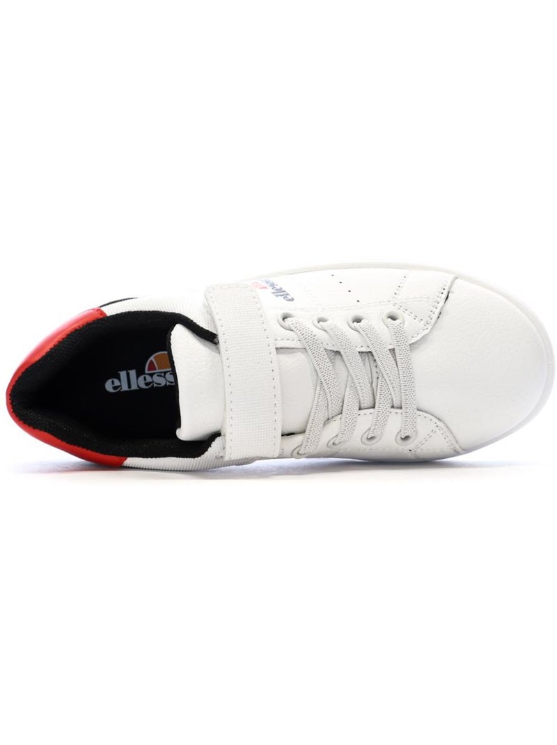 Baskets Garçon Ellesse Blanc / Noir / Rouge - Kiabi