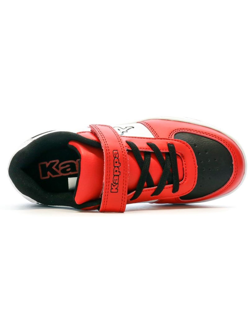 Baskets Garçon KAPPA Blanc Rouge Noir - Kiabi