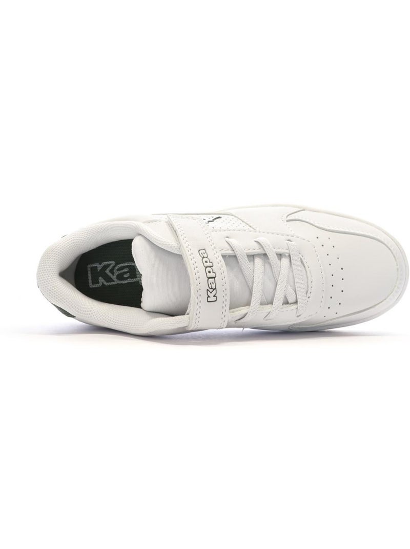 Baskets Garçon Kappa Blanc Vert - Kiabi