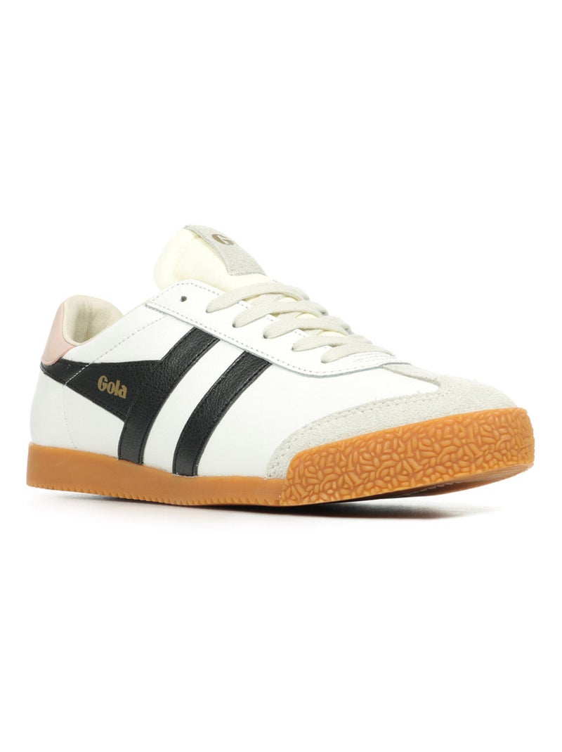 Baskets Gola Elan Leather Blanc Noir - Kiabi