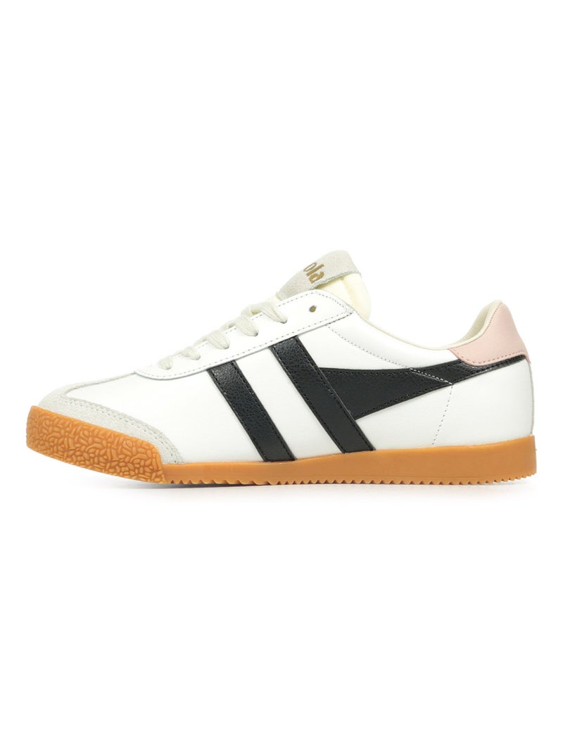 Baskets Gola Elan Leather Blanc Noir - Kiabi