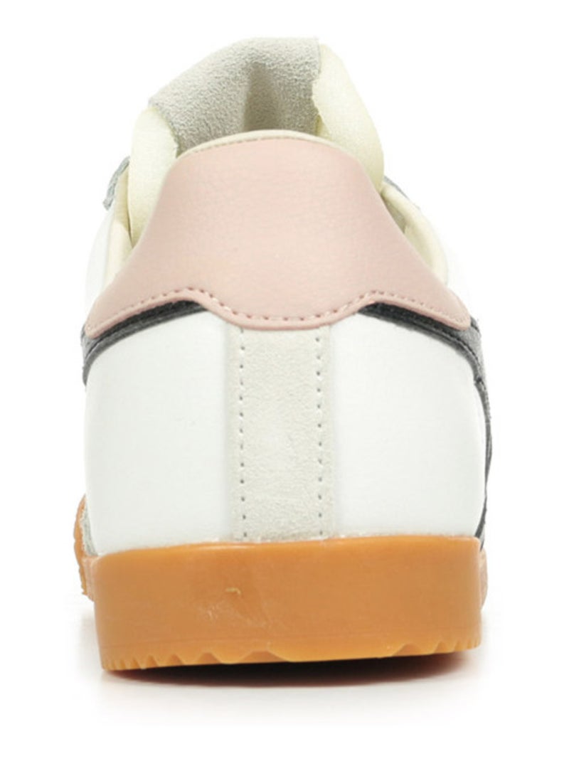 Baskets Gola Elan Leather Blanc Noir - Kiabi