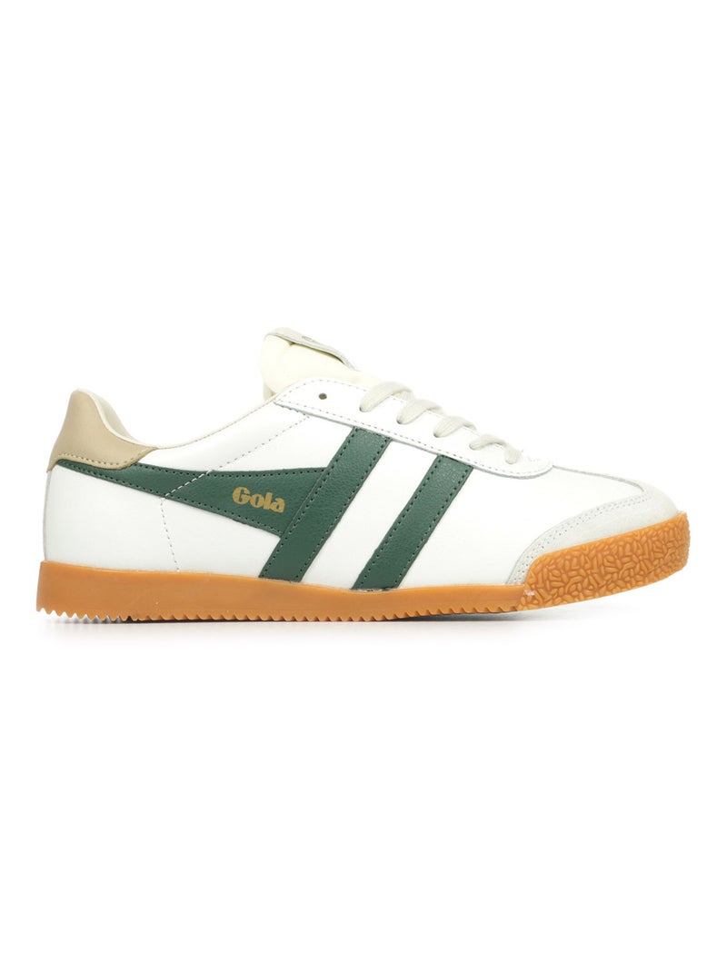 Baskets Gola Elan Leather Blanc Vert - Kiabi