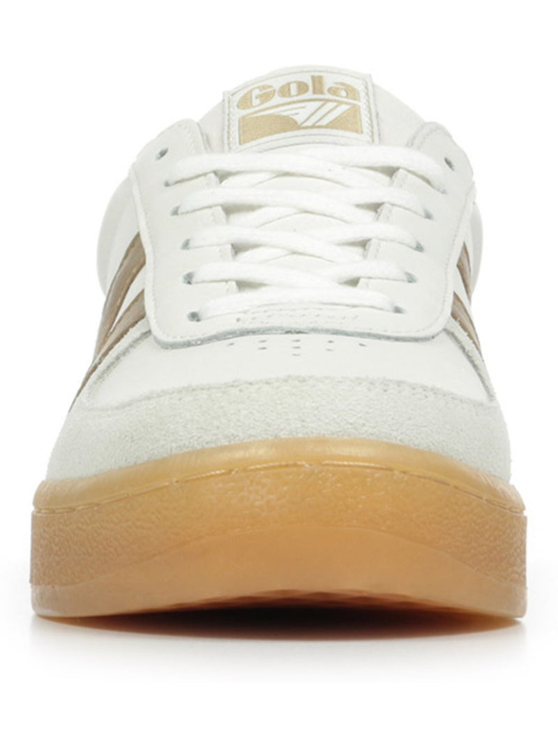 Baskets Gola Grandslam Elite Blanc Marron Bleu - Kiabi
