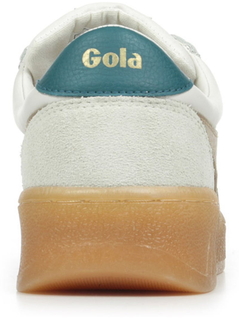 Baskets Gola Grandslam Elite Blanc Marron Bleu - Kiabi